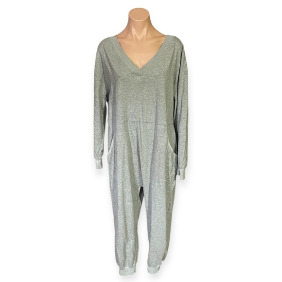 Anrabess Women’s Gray XL Cotton Jumpsuit - Picture 1 of 9